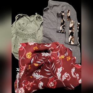 Clothes bundle. Halter top, dress and flower.
